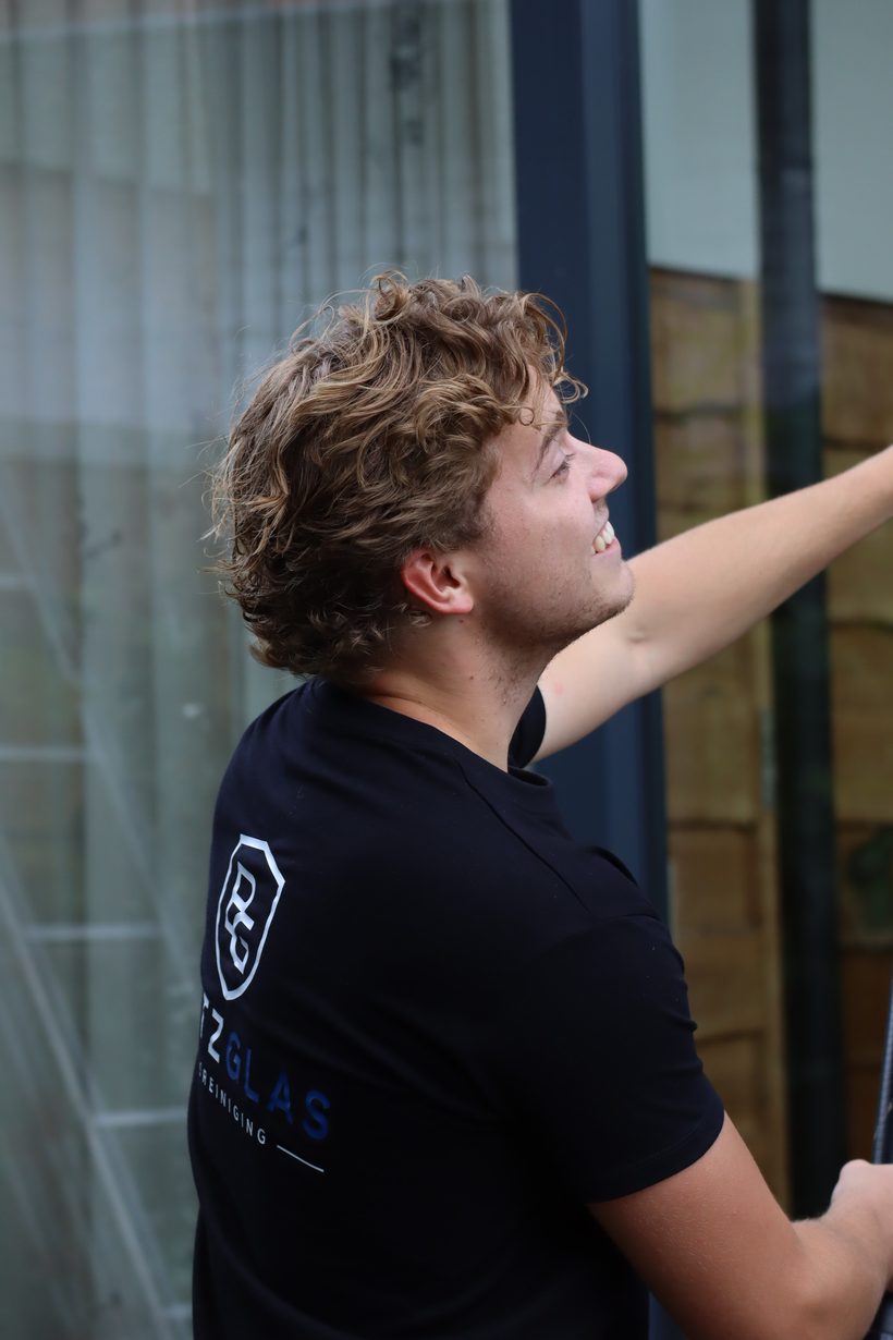 Willem van Blitzglas aan het werk